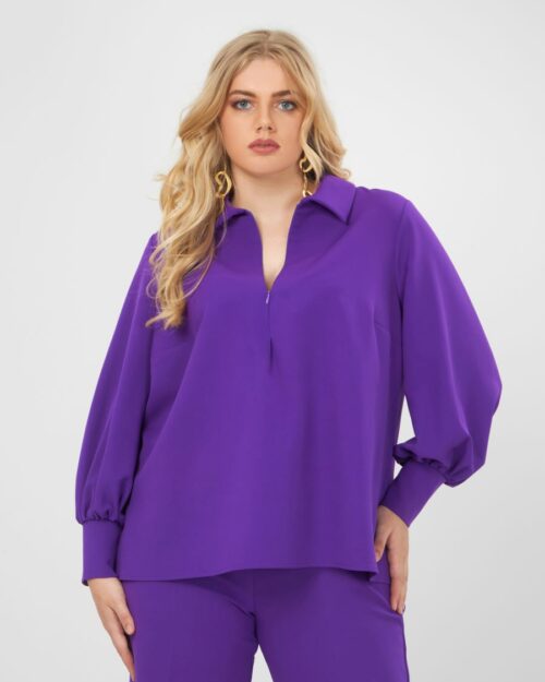 Blouse violette Mat Fashion